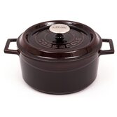 lava cast iron braadpan 24 cm aubergine front